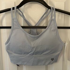 NWT Wildfox Sweat Size S Small Light Blue Sports Bra